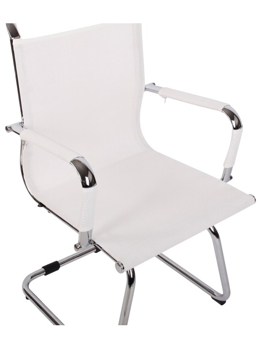 Silla de visita Barnet Mesh, blanco