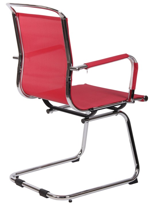 Silla de visita Barnet Mesh, rojo