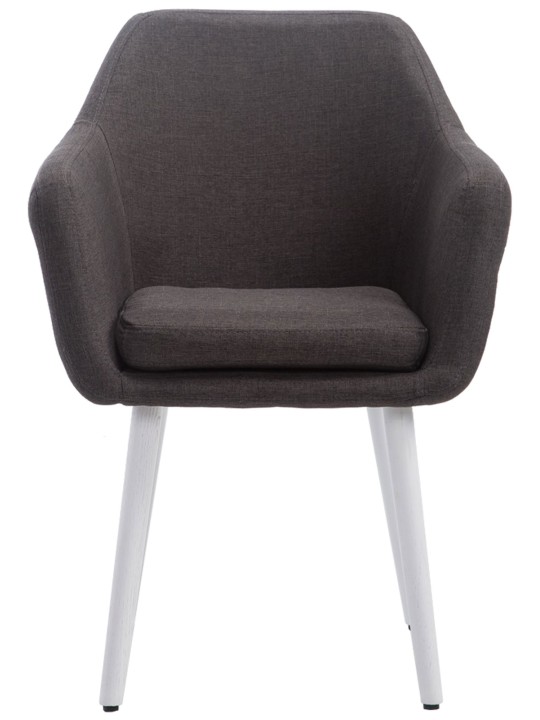 Silla Kuba tela, gris oscuro