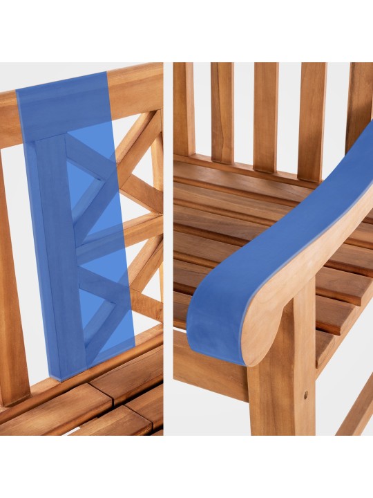 Banco de teca Luka 150 cm, teca Banco de teca Luka 150 cm, teca