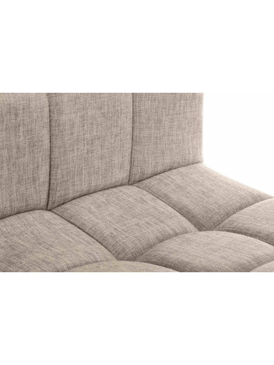 Taburete de bar Calma tela, crema