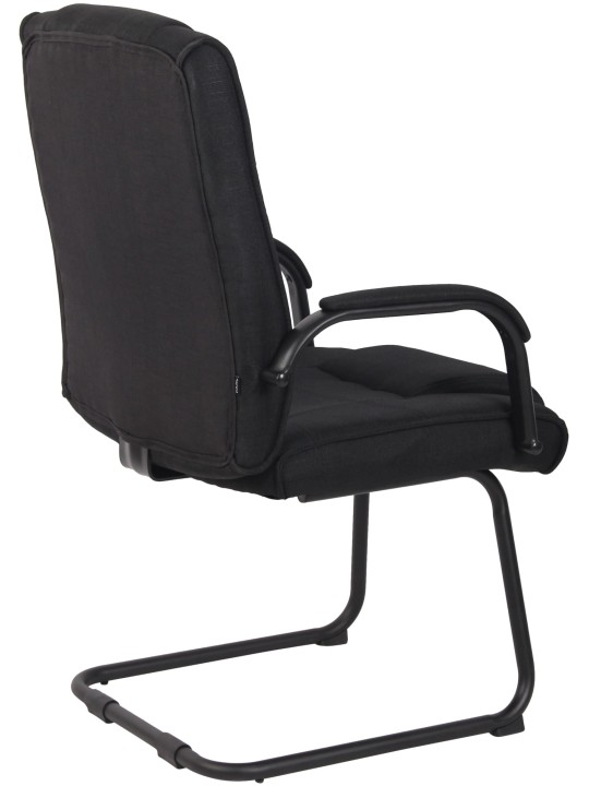 Silla de visita tela Attila, negro/negro Silla de visita tela Attila, negro/negro