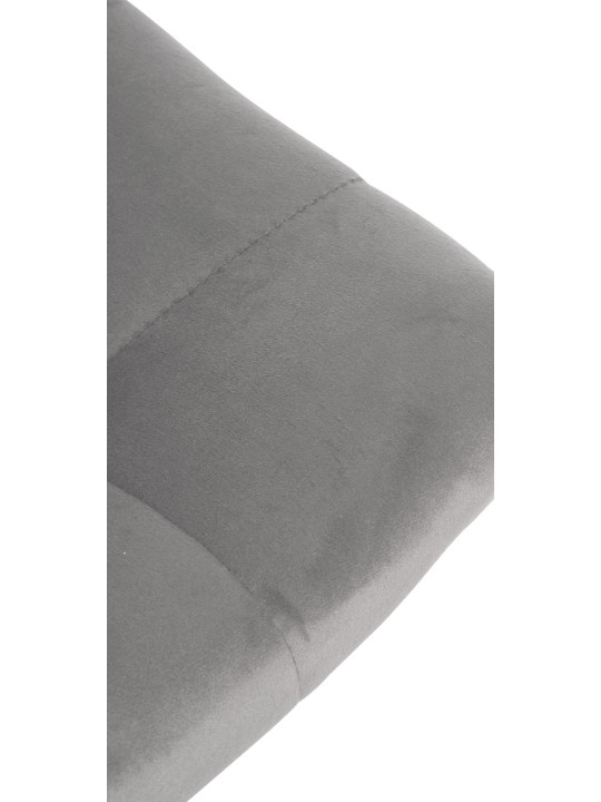 Taburete de bar Jerry terciopelo, gris Taburete de bar Jerry terciopelo, gris