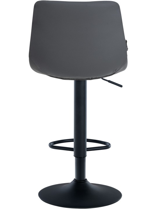 Taburete de bar Jerry de piel sintética, gris