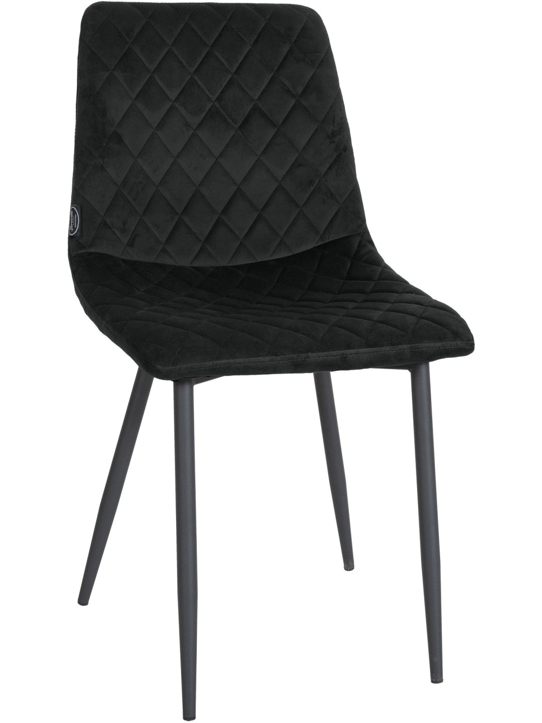 Silla Telde terciopelo, negro