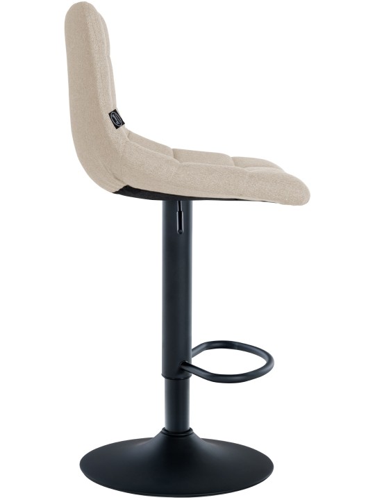 Taburete de bar Jerry tela, crema