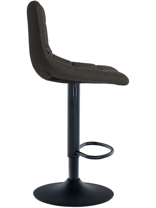 Taburete de bar Jerry tela, gris oscuro Taburete de bar Jerry tela, gris oscuro