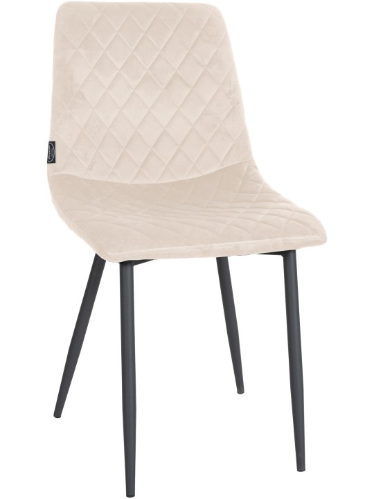 Silla Telde terciopelo, crema Silla Telde terciopelo, crema