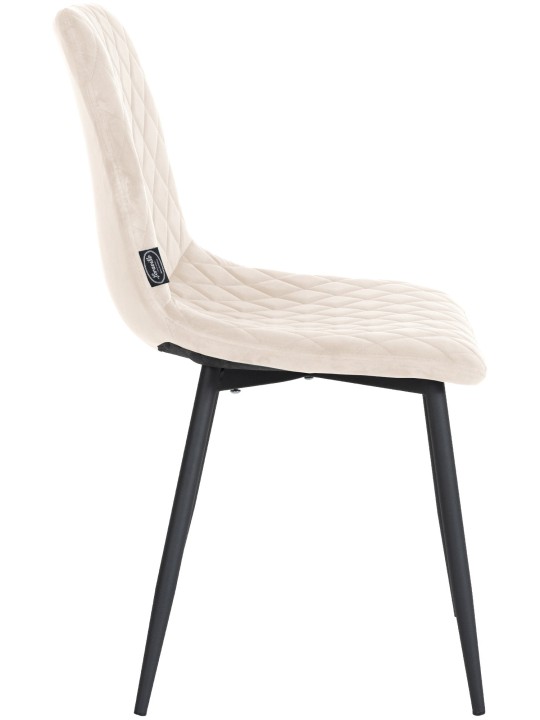 Silla Telde terciopelo, crema Silla Telde terciopelo, crema