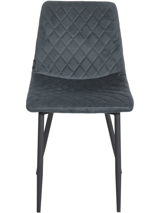 Silla Telde terciopelo, gris oscuro Silla Telde terciopelo, gris oscuro