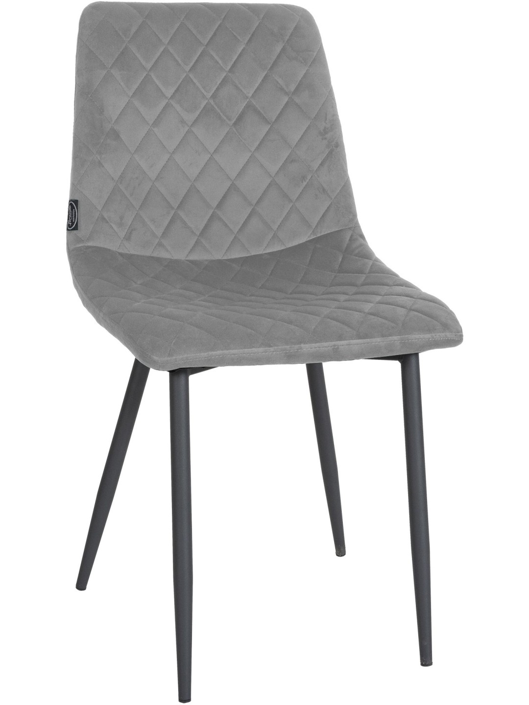 Silla Telde terciopelo, gris
