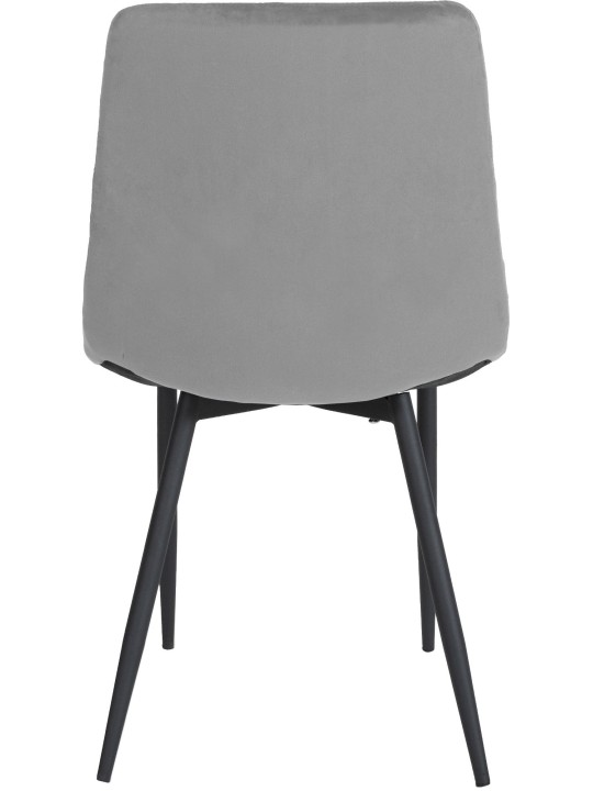 Silla Telde terciopelo, gris Silla Telde terciopelo, gris