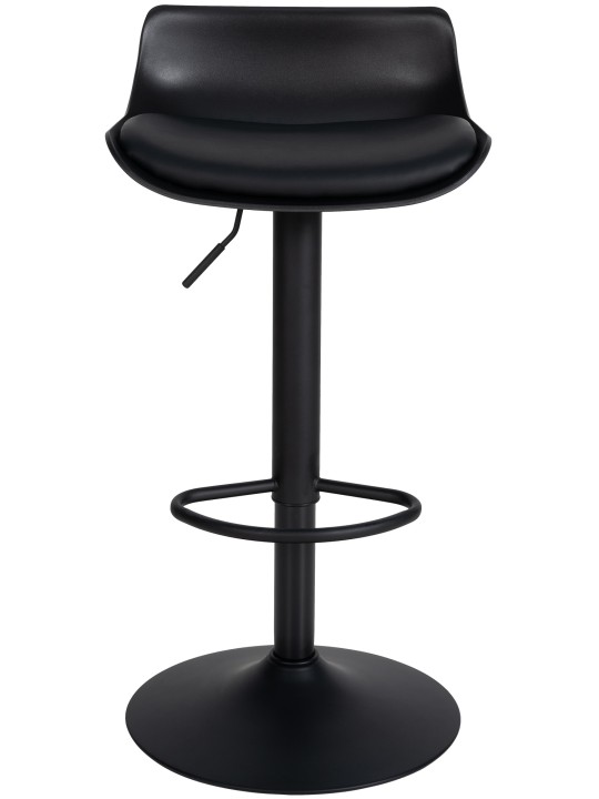 Taburete de bar Aveiro piel sintética, negro Taburete de bar Aveiro piel sintética, negro