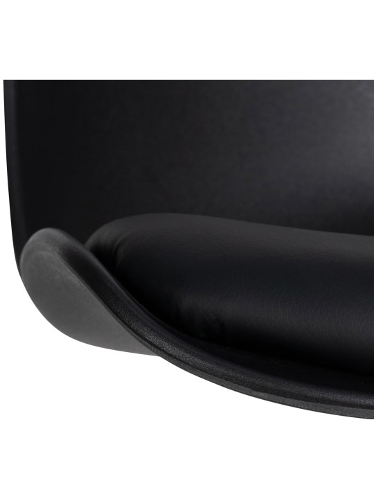 Taburete de bar Almada piel sintética, negro Taburete de bar Almada piel sintética, negro