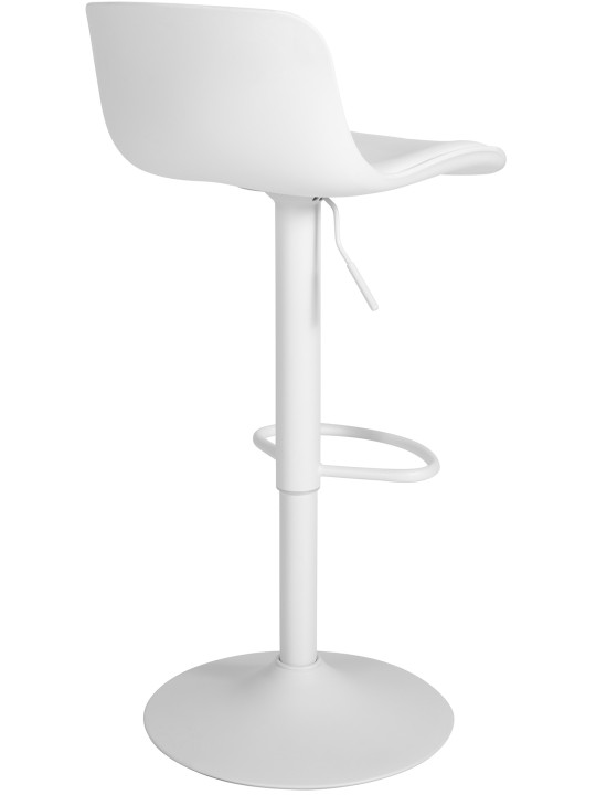 Taburete de bar Almada piel sintética, blanco Taburete de bar Almada piel sintética, blanco