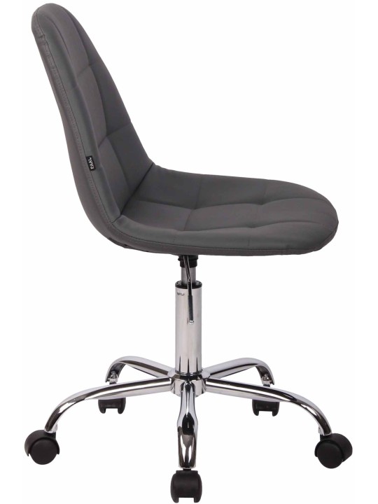 Silla de oficina Reims piel sintética, gris