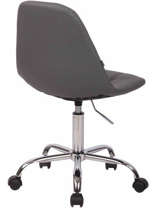 Silla de oficina Reims piel sintética, gris