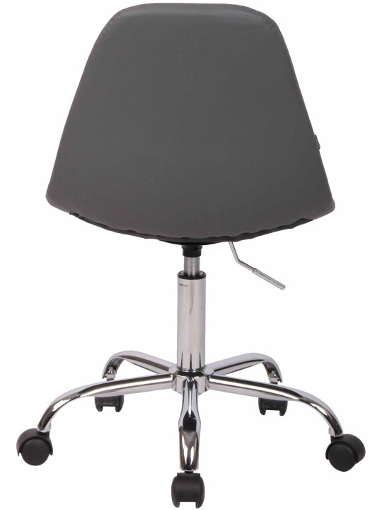 Silla de oficina Reims piel sintética, gris