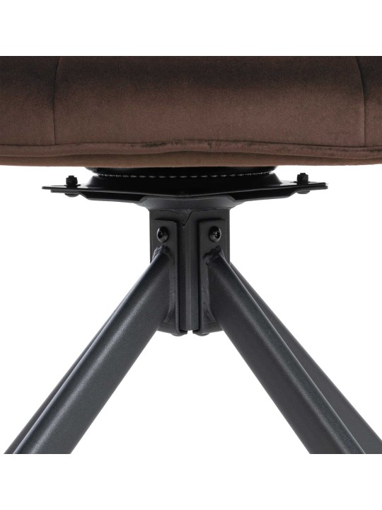 Silla Westport Terciopelo, marrón