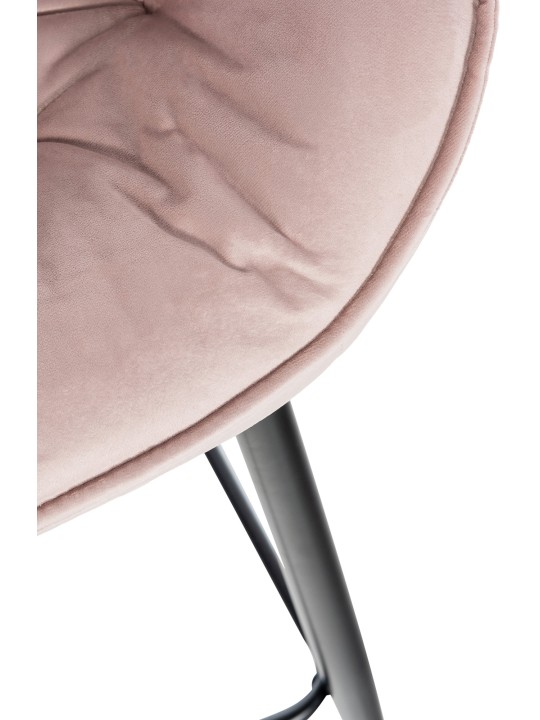 Taburete de bar Gibson 76 terciopelo, rosa