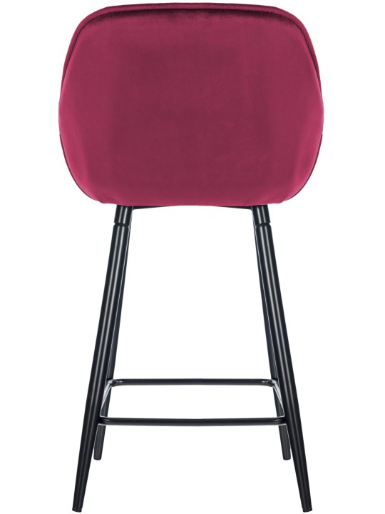 Juego de 2 taburetes de bar Gibson 76 terciopelo, lila