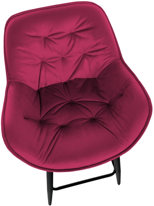 Juego de 2 taburetes de bar Gibson 76 terciopelo, lila