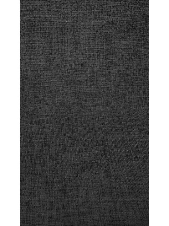 Juego de 2 taburetes de bar tela loft, negro