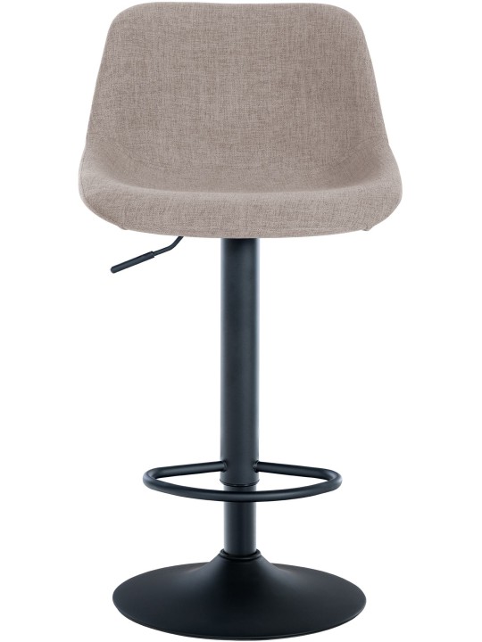 Juego de 2 taburetes de bar tela loft, taupe