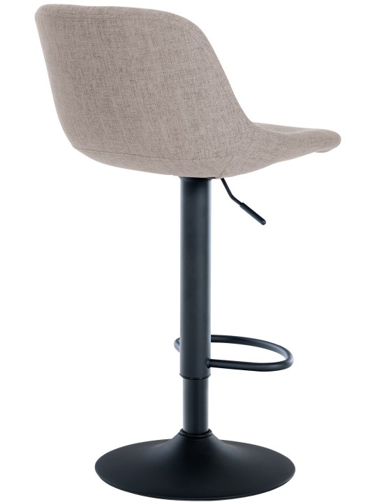 Juego de 2 taburetes de bar tela loft, taupe