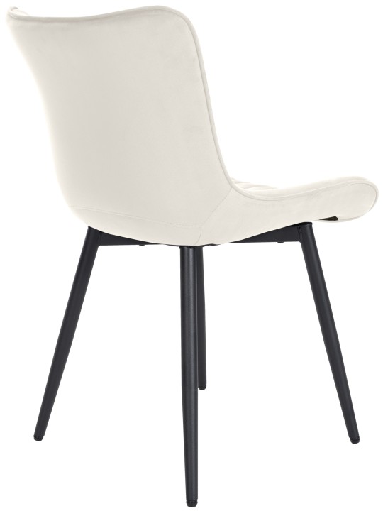 Silla Largo terciopelo, crema