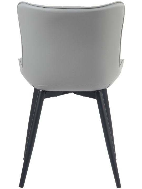 Silla Brady símil piel, gris