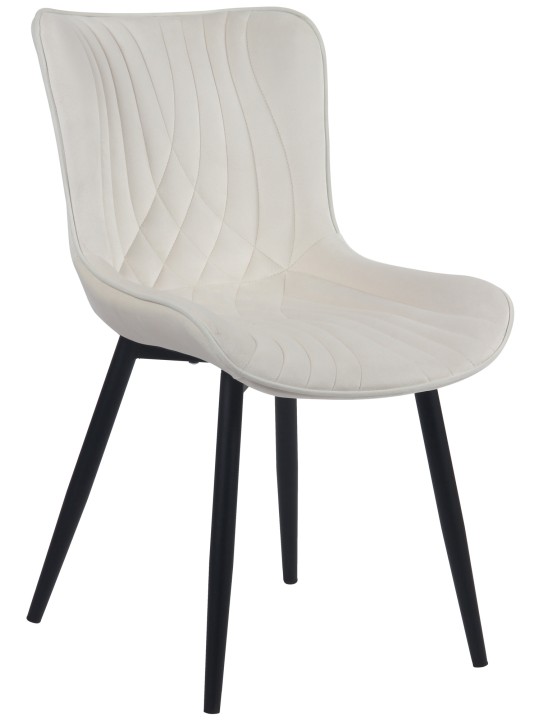 Silla Brady terciopelo, crema Silla Brady terciopelo, crema