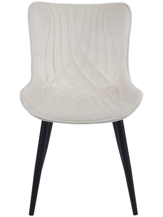 Silla Brady terciopelo, crema Silla Brady terciopelo, crema