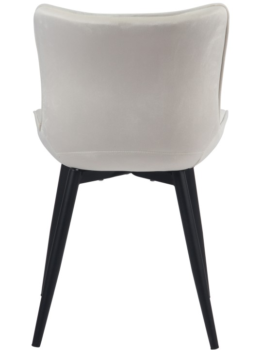 Silla Brady terciopelo, crema Silla Brady terciopelo, crema