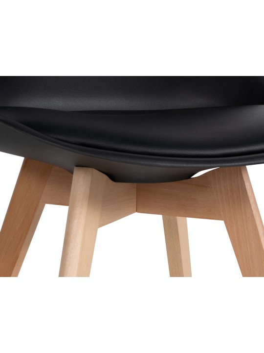 Juego de 6 sillas de comedor Ramsey, negro