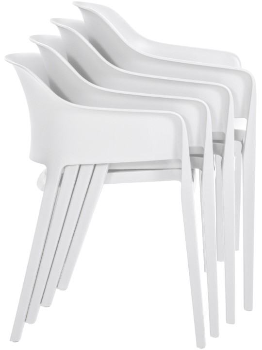 Silla apilable Puebla, blanco Silla apilable Puebla, blanco