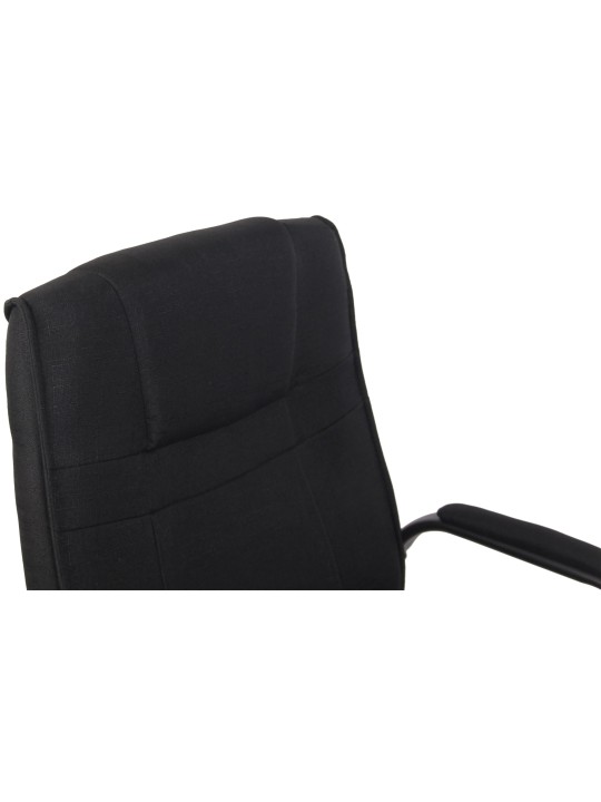 Conjunto de 2 sillas tela Atila, negro/negro