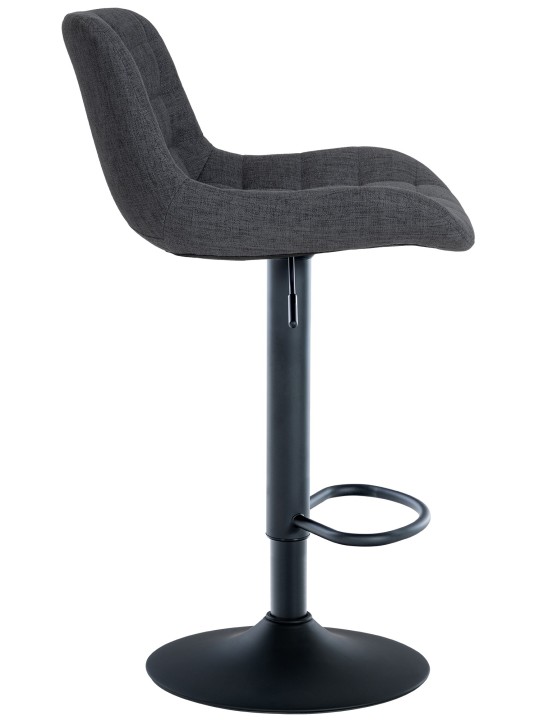 Taburete de bar Tover tela, negro Taburete de bar Tover tela, negro