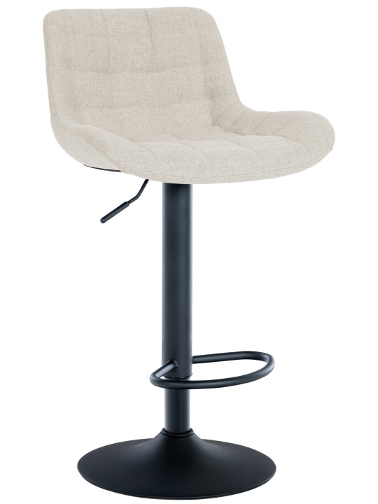 Taburete de bar Tover tela, crema