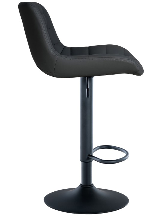 Taburete de bar Tover piel sintética, negro