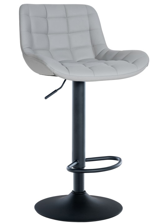 Taburete de bar Tover piel sintética, gris