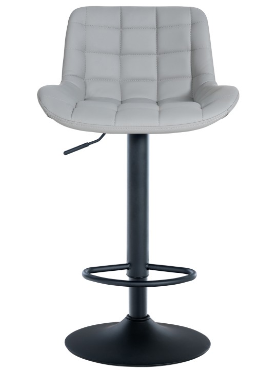 Taburete de bar Tover piel sintética, gris
