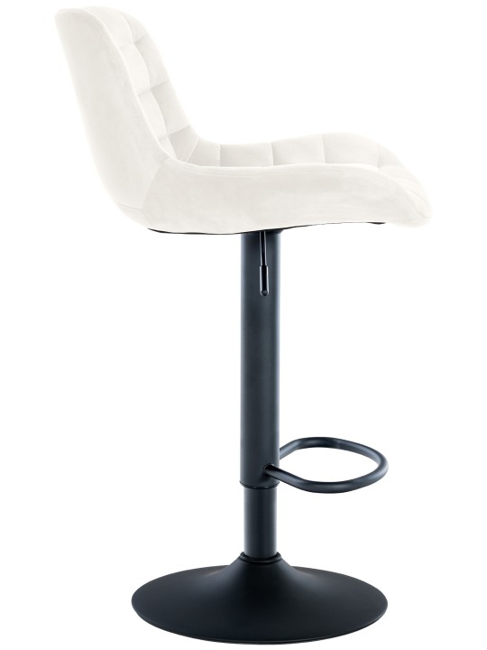 Taburete de bar Tover terciopelo, crema Taburete de bar Tover terciopelo, crema