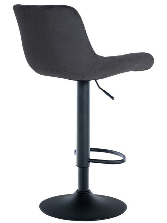 Taburete de bar Tover terciopelo, negro Taburete de bar Tover terciopelo, negro