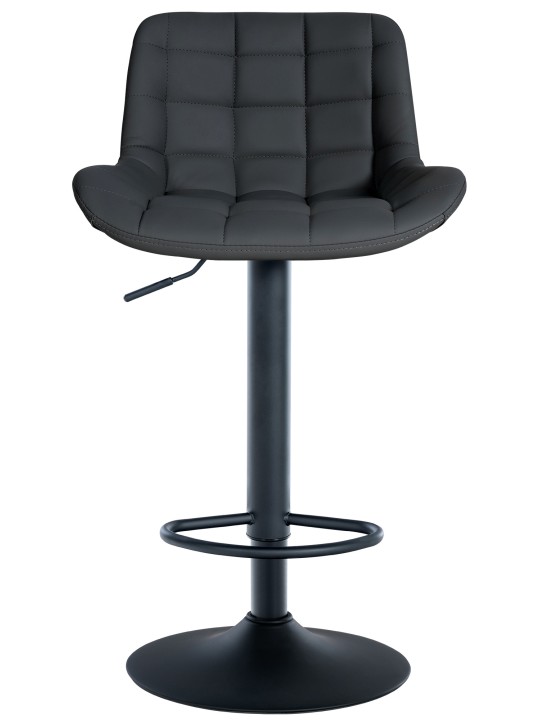 Juego de 2 taburetes de bar Tover de piel sintética, negro Juego de 2 taburetes de bar Tover de piel sintética, negro