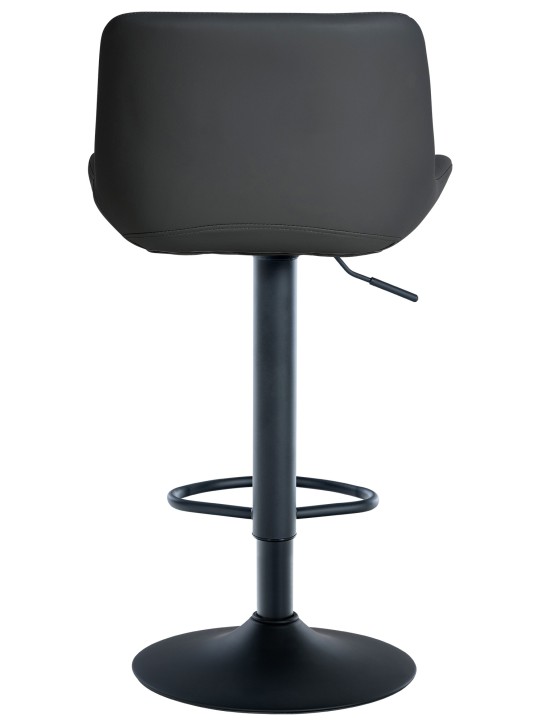 Juego de 2 taburetes de bar Tover de piel sintética, negro Juego de 2 taburetes de bar Tover de piel sintética, negro