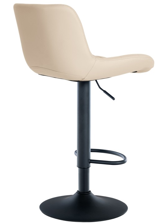 Juego de 2 taburetes de bar Tover de piel sintética, crema Juego de 2 taburetes de bar Tover de piel sintética, crema