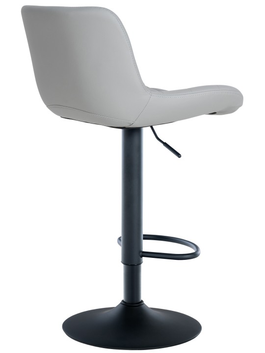 Juego de 2 taburetes de bar Tover de piel sintética, gris Juego de 2 taburetes de bar Tover de piel sintética, gris