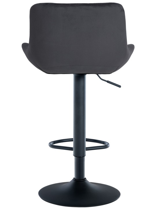 Juego de 2 taburetes de bar Tover terciopelo, negro Juego de 2 taburetes de bar Tover terciopelo, negro