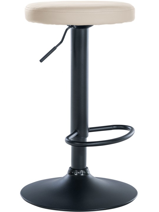 Taburete de bar Ponte piel sintética, crema Taburete de bar Ponte piel sintética, crema